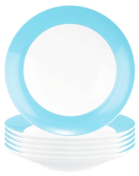 Suppenteller Liberty Pure Colors 6er Set Blau