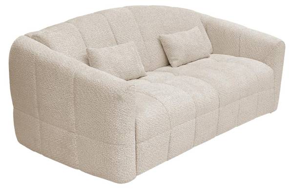Canapé convertible RETUNA Beige - Textile - 208 x 90 x 200 cm