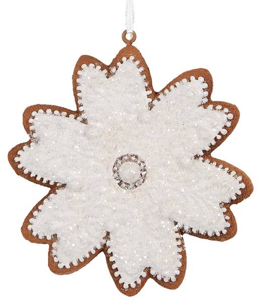 Weihnachtsanhänger Schneeflocke CH665356 Weiß - Kunststoff - 1 x 10 x 9 cm