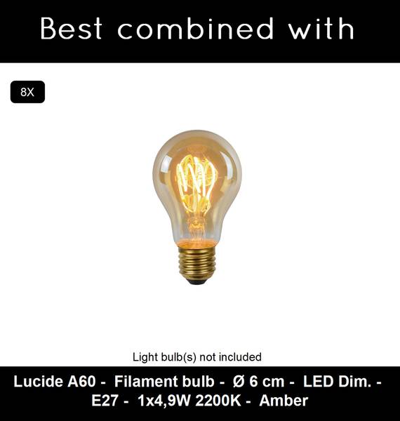 Pendelleuchten CINZIA Weiß - Metall - Porzellan - 156 x 170 x 56 cm