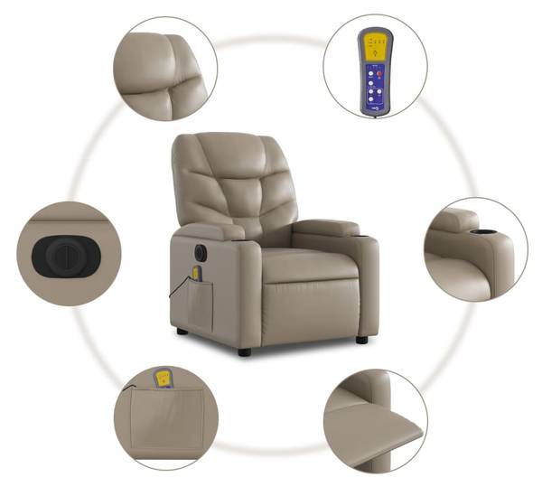 Massagesessel 3032274-2 Braun - Kaffeebraun