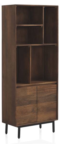 Regal 10823 Braun - Holz teilmassiv - 60 x 160 x 30 cm