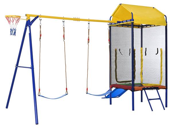 Outdoor-Schaukel-Set Poseidon Ⅱ Metall - 217 x 238 x 336 cm