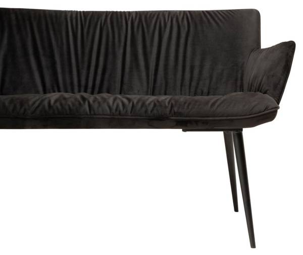 Bank Join zwart - deels massief hout - 152 x 79 x 62 cm