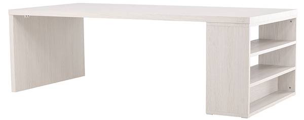 Table de salle à manger Mika Blanc - Bois manufacturé - 230 x 75 x 110 cm