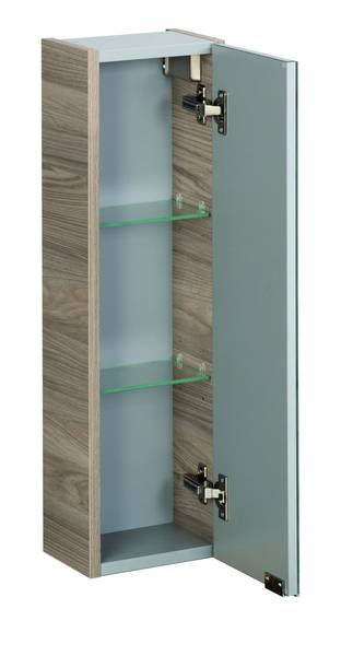 Spiegel Hängeschrank Luxor Braun Grau - Holzwerkstoff - 28 x 69 x 21 cm