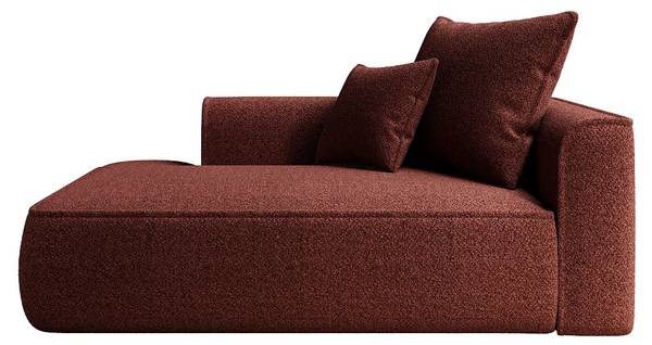 Recamiere ohne Schlaffunktion PINETA Bordeaux