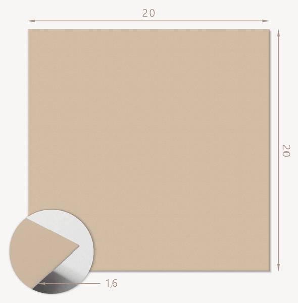 Vinylfliese Natursand 20er-Set 20 x 20 cm