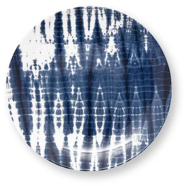 Frühstücksset Tie Dye I (3er-Set) Blau - Weiß - Porzellan - 25 x 14 x 26 cm