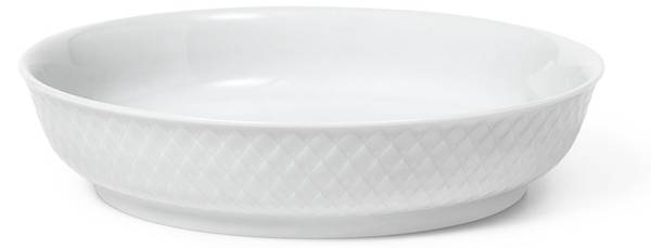 Frühstücksteller Rhombe Weiß - Porzellan - 16 x 5 x 16 cm