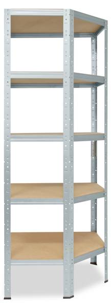 Eckregal HOME Silber - 90 x 60 cm