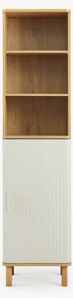 Hochschrank Ferrersp Beige - Braun - Kiefer - 42 x 160 x 35 cm