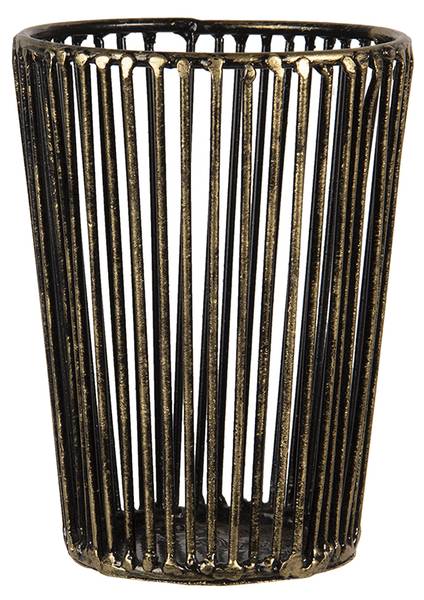 Theelichthouder Sot metaal - 10 x 14 x 10 cm