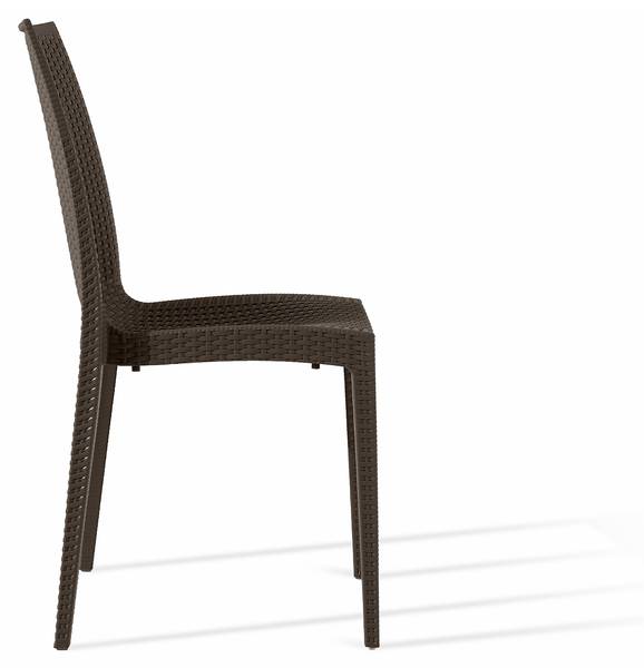Gartenstuhl ETULI 4-tlg Braun - 4er Set