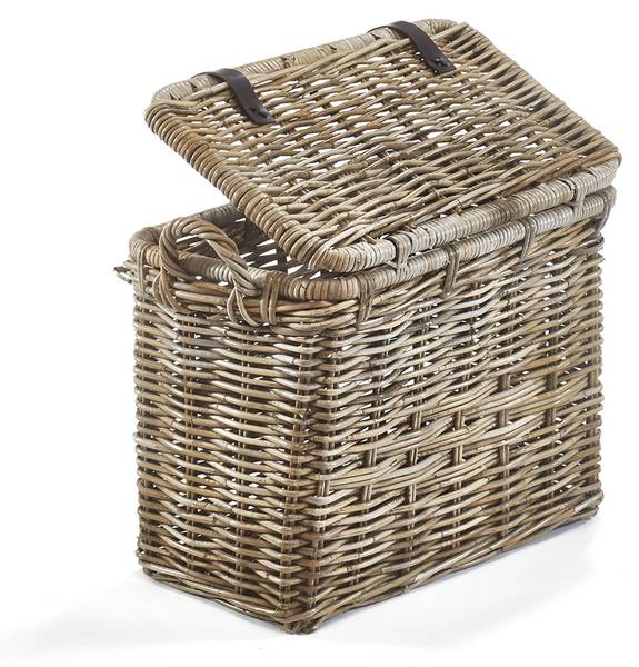 Universalkorb Laura Grau - Rattan - 33 x 46 x 61 cm