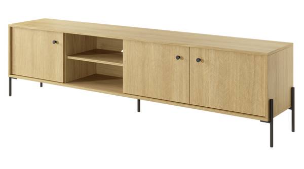 Meuble TV SCANDI RTV203 3D Beige - ABS - Mélamine - 207 x 54 x 40 cm