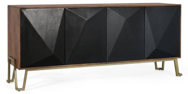 Sideboard 1978 Braun - Massivholz - 180 x 80 x 46 cm