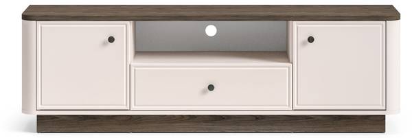 TV-Lowboard VILAVIO Grau - Stahl - Melamin - 160 x 50 x 40 cm