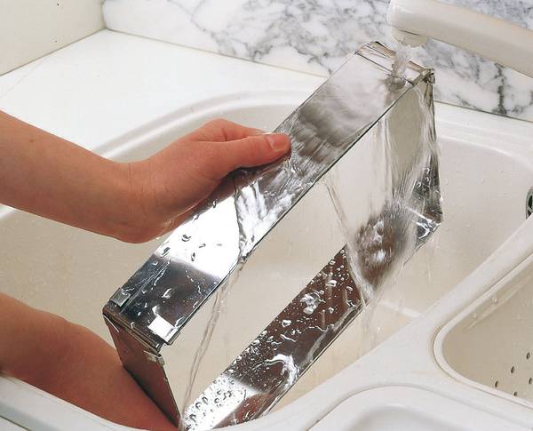 Zenker Backrahmen ausziehbar Edelstahl Grau - Edelstahl - 19 x 28 x 6 cm