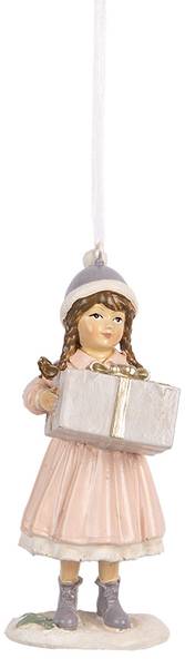 Weihnachtsanhänger Kind XM665654 Pink - Kunststoff - 5 x 11 x 5 cm