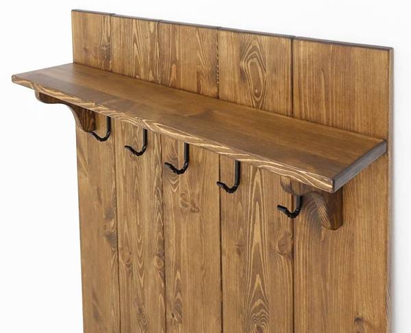 Porte-manteau Rustyk Marron - Pin - 100 x 128 x 20 cm