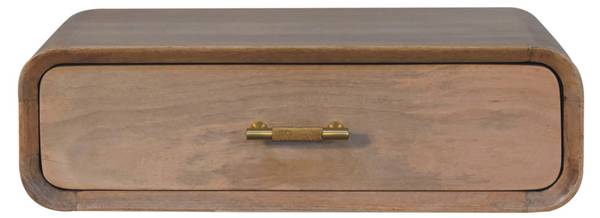Table de Chevet  Sonoma Beige - Manguier - Laiton - 50 x 15 x 32 cm