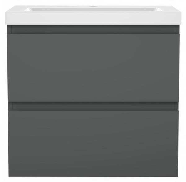 Waschtisch Set 224 Badmöbel Anthrazit - 50 x 52 x 39 cm