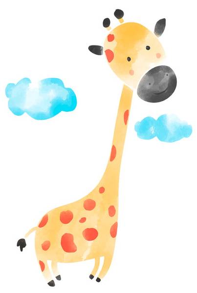 Leinwandbild Elephant Lion Giraffe 3 80 x 120 cm
