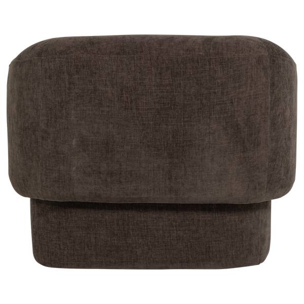 Sessel Moru Braun - Chenille - Microfaser - Polyester - 90 x 71 x 83 cm