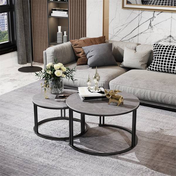 Couchtisch Satztisch rund (2er Set) kaufen