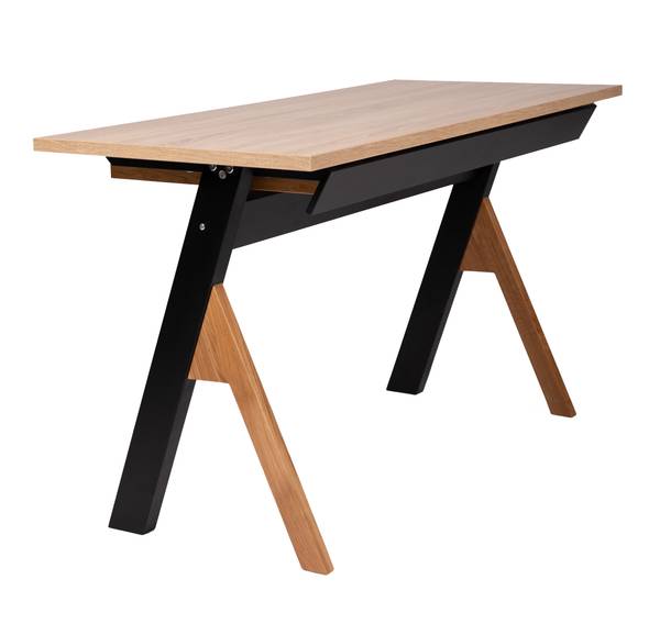 Schreibtisch 'Der Schriftsteller' Braun - Buche - Melamin - 60 x 76 x 130 cm