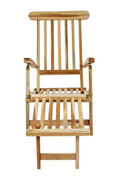 Gartenliege PUCCON Beige - Teakholz - 150 x 100 x 60 cm