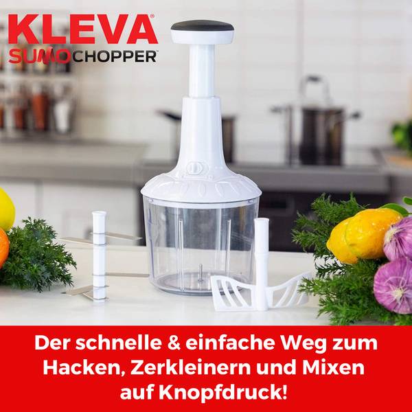 Zerkleinerer Kleva Sumo Chopper Weiß - Kunststoff - 11 x 29 x 11 cm