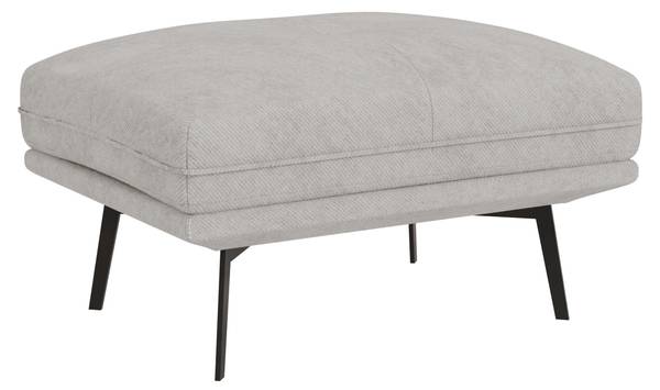 Gestoffeerde hocker Maja grijs