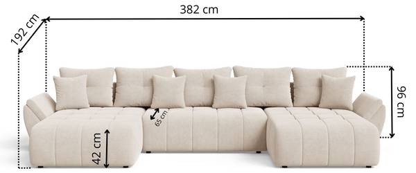 Ecksofa DECOR Anthrazit