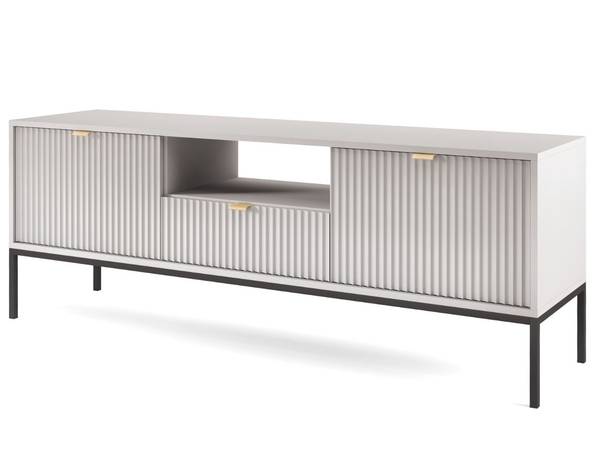 TV-Schrank AMBER Schwarz - Grau