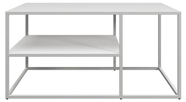 Salontafel Solund wit - 90 x 45 x 60 cm - metaal - mat gelakt