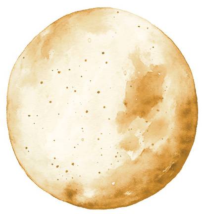 Leinwandbild Golden Moon 50 x 75 cm