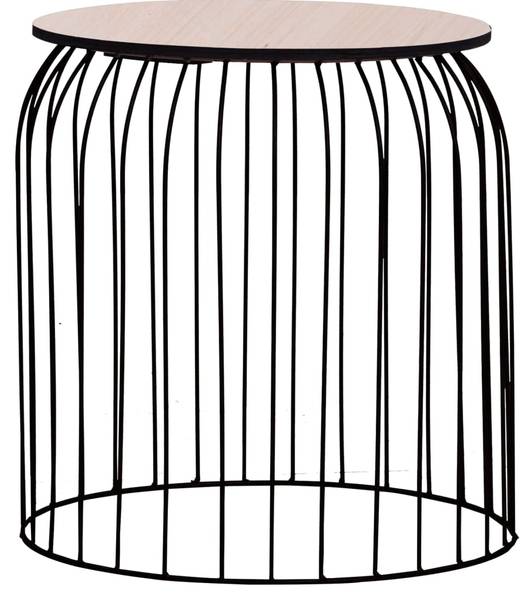 Couchtische M603579 (3er Set) Schwarz - Metall - 40 x 45 x 40 cm