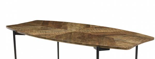 Esstisch KIARA Braun - Massivholz - 100 x 78 x 200 cm