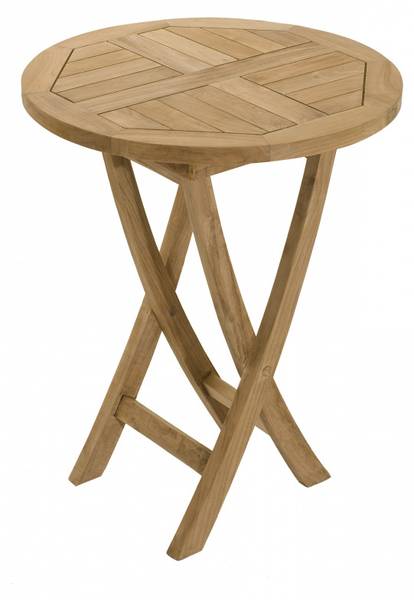 Salon de jardin en teck 2 personnes Marron - Teck - 60 x 77 x 60 cm