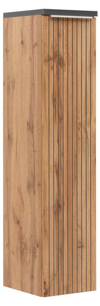 Midischrank JAKARTA Schwarz - Braun - Holzwerkstoff - 30 x 130 x 35 cm