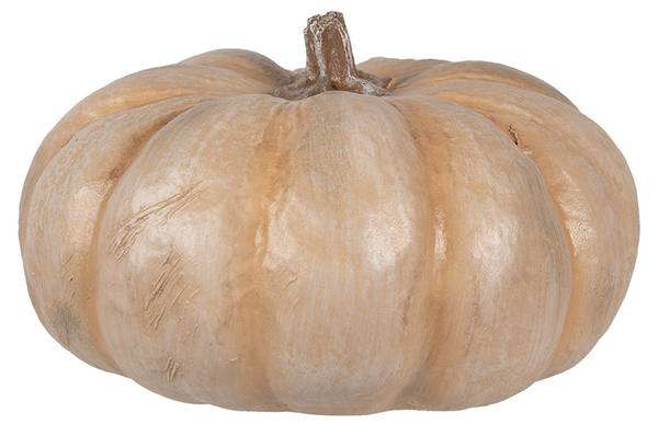 Dekoration Kürbis Deco&Keegan Beige - Kunststoff - 22 x 13 x 22 cm