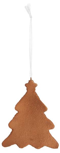 Kersthanger Kerstboom CH665343 wit - kunststof - 1 x 10 x 9 cm