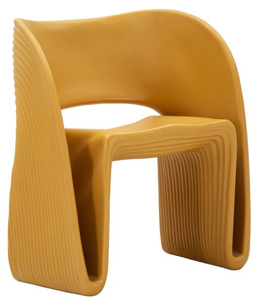 Fauteuil Sand geel - kunststof - 58 x 76 x 65 cm