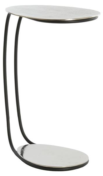 Beistelltisch MARSH Silber - Metall - 27 x 53 x 42 cm