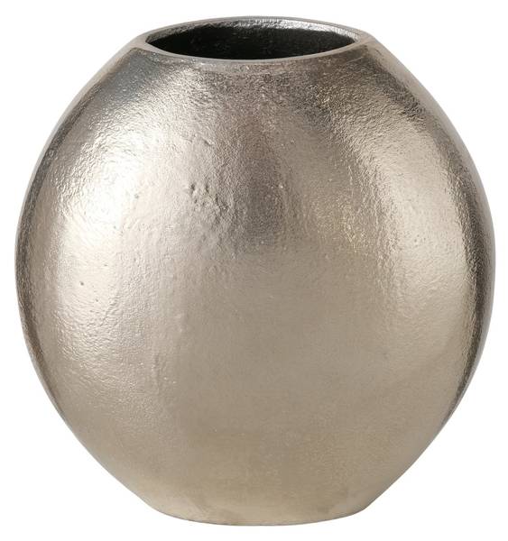 Vase Lunara 2er Set Silber - Metall - 8 x 23 x 17 cm