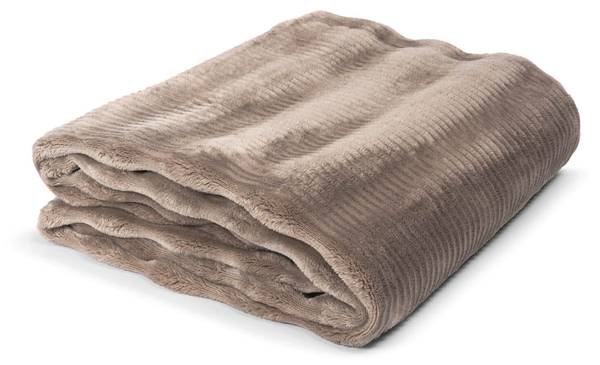 Decke Furry Taupe