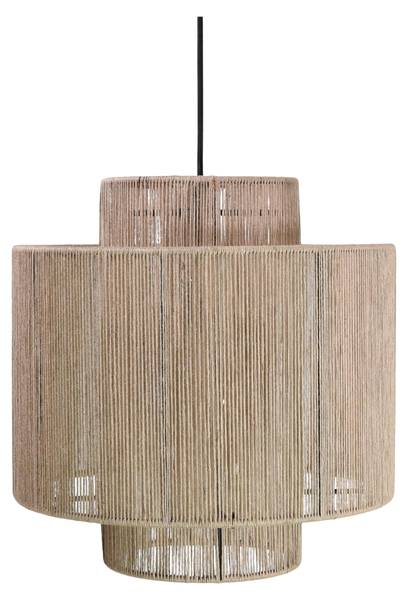 Hanglamp Diro bruin - natuurvezel - 36 x 36 x 36 cm
