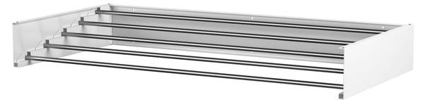 Wandwäschetrockner Walldry Weiß - Metall - 80 x 10 x 40 cm